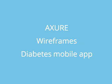 Axure Mobile Wireframes for Diabetes App